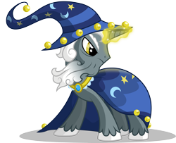 Size: 6145x4984 | Tagged: safe, artist:emkay-mlp, derpibooru import, star swirl the bearded, absurd resolution, magic, solo