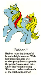 Size: 550x1000 | Tagged: safe, ribbon (g1), g1, g1 backstory, my little pony fact file, official