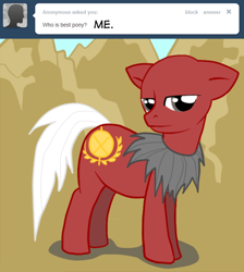 Size: 500x559 | Tagged: safe, derpibooru import, earth pony, pony, ask, asklord-caesar, caesar (fallout), fallout: new vegas, ponified, solo, ttotheaffy, tumblr