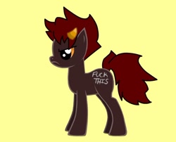 Size: 584x471 | Tagged: safe, derpibooru import, homestuck, karkat vantas, ponified, vulgar