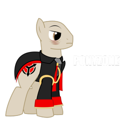 Size: 900x900 | Tagged: safe, artist:shadyhorseman, helghast, killzone, ponified, scolar visari