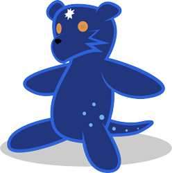 Size: 2313x2328 | Tagged: safe, artist:emkay-mlp, ursa minor, high res, object, simple background, teddy bear, transparent background, ursa plush, vector