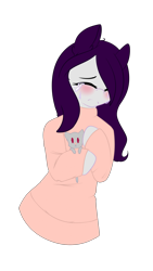 Size: 1440x2560 | Tagged: safe, artist:xcinnamon-twistx, oc, oc:cinnamon twist, cat, cat pony, original species, blushing, cat ears, clothes, crying, jumper, plushie, sad, song reference, sweater, third eye blind