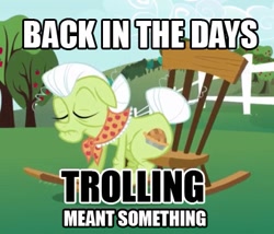 Size: 407x349 | Tagged: safe, derpibooru import, granny smith, earth pony, pony, image macro