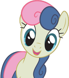 Size: 10287x11578 | Tagged: safe, artist:alien13029, derpibooru import, bon bon, sweetie drops, earth pony, pony, absurd resolution, looking at you, open mouth, simple background, smiling, solo, transparent background, vector