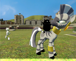 Size: 1281x1024 | Tagged: safe, derpibooru import, zecora, zebra, 3d, gmod, yahtzee, zero punctuation