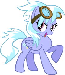 Size: 4930x5720 | Tagged: safe, artist:artpwny, derpibooru import, cloudchaser, absurd resolution, goggles, simple background, solo, transparent background, vector