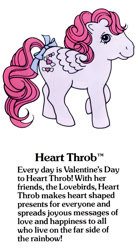 Size: 550x1000 | Tagged: safe, heart throb, g1, g1 backstory, misprint, my little pony fact file, official