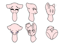 Size: 1536x1024 | Tagged: safe, artist:xcinnamon-twistx, oc, pony, advertisement, commission, emotes, emotions, heart butt, sticker, sticker design, sticker set, your character here