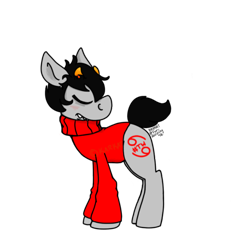 Size: 500x500 | Tagged: safe, derpibooru import, earth pony, pony, homestuck, kankri vantas, ponified