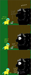 Size: 1280x3072 | Tagged: safe, fluffy pony, fluffy pony foal, fluffy pony original art, howler, monster, sleeping