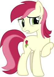 Size: 3100x4400 | Tagged: safe, artist:yanoda, derpibooru import, roseluck, earth pony, pony, female, mare, raised hoof, simple background, solo, transparent background, vector