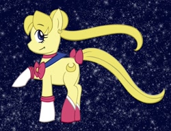 Size: 1294x987 | Tagged: safe, artist:chaoticteapot, derpibooru import, earth pony, pony, ponified, sailor moon