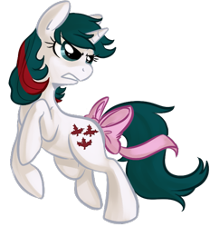 Size: 595x641 | Tagged: safe, artist:php27, gusty, pony, unicorn, g1, bow, female, frown, glare, gritted teeth, mare, raised leg, rearing, simple background, solo, tail bow, transparent background