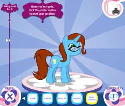 Size: 760x640 | Tagged: safe, derpibooru import, oc, oc only, oc:quiz, pony creator, game, solo