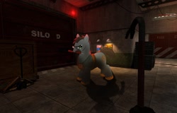 Size: 1600x1024 | Tagged: safe, black mesa, crossover, duel of the century, gordon freeman, half-life, ponified