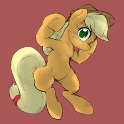 Size: 1536x1536 | Tagged: safe, artist:kurogewapony, applejack, earth pony, pony, female, looking at you, mare, solo