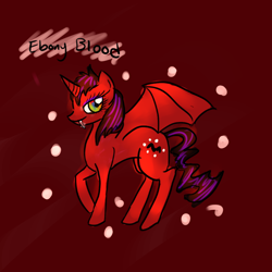 Size: 1000x1000 | Tagged: safe, derpibooru import, oc, oc only, alicorn, bat pony, bat pony alicorn, pony, alicorn oc, fangs, meme, special eyes