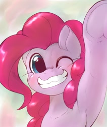 Size: 1442x1697 | Tagged: safe, artist:kurogewapony, pinkie pie, earth pony, pony, armpits, female, mare, solo