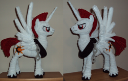 Size: 900x572 | Tagged: safe, artist:ponycrafter, derpibooru import, oc, oc only, alicorn, pony, pipe cleaners