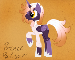 Size: 900x720 | Tagged: safe, artist:celestialess, derpibooru import, oc, oc only, alicorn, pony, alicorn oc, clothes, male, prince, prince pulsar, solo, stallion