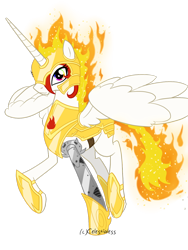 Size: 1024x1365 | Tagged: safe, artist:celestialess, derpibooru import, oc, oc only, oc:starlight solaris, alicorn, cyborg, pony, alicorn oc, simple background, transparent background