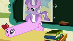 Size: 640x360 | Tagged: safe, derpibooru import, edit, screencap, diamond tiara, ponyville confidential, are you frustrated?, wat