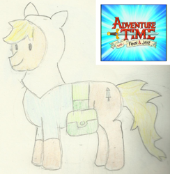 Size: 900x923 | Tagged: safe, artist:kall6000, derpibooru import, adventure time, crossover, finn the human, ponified