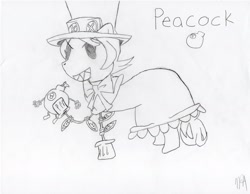 Size: 3271x2541 | Tagged: safe, artist:fluffysnail, high res, peacock (skullgirls), ponified, skullgirls