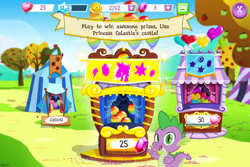 Size: 960x640 | Tagged: safe, derpibooru import, screencap, spike, dragon, gameloft, male, solo