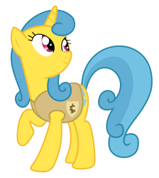 Size: 2000x2236 | Tagged: safe, artist:clitical-hit, derpibooru import, lemon hearts, pony, unicorn, winter wrap up, animal team, background pony, clothes, female, looking back, looking up, mare, raised hoof, scene interpretation, simple background, solo, transparent background, vector, vest, winter wrap up vest