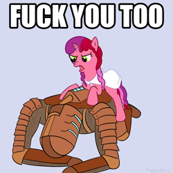 Size: 1024x1024 | Tagged: safe, artist:hoppip, oc, oc only, oc:marker pony, /co/, dead space, isaac clarke, meme, rig (dead space), vulgar