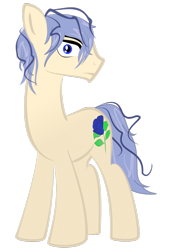 Size: 900x1223 | Tagged: safe, artist:avarick, derpibooru import, earth pony, pony, flower, garry, ib, ponified, rose