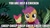 Size: 640x356 | Tagged: safe, derpibooru import, edit, edited screencap, screencap, apple bloom, scootaloo, chicken, stare master, caption, duo, ei, hub logo, scootachicken, the room