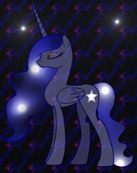 Size: 772x968 | Tagged: safe, artist:littleangel190, derpibooru import, oc, oc only, alicorn, pony, alicorn oc, stars