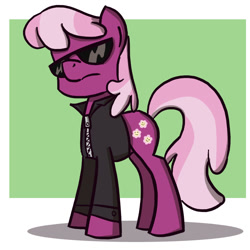 Size: 750x750 | Tagged: safe, artist:eliwood10, cheerilee, earth pony, pony, female, mare, solo, sunglasses, swag