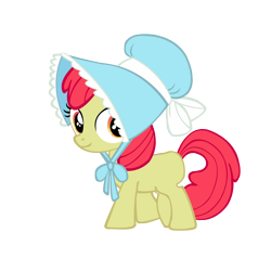 Size: 5000x5000 | Tagged: safe, artist:star-burn, apple bloom, absurd resolution, bonnet, simple background, transparent background, vector