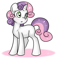 Size: 1239x1295 | Tagged: safe, artist:rannarbananar, sweetie belle, pony, unicorn, female, solo