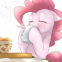 Size: 2048x2048 | Tagged: safe, artist:kurogewapony, pinkie pie, earth pony, pony, eyes closed, female, mare, solo