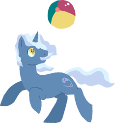 Size: 1055x1125 | Tagged: safe, artist:1eg, derpibooru import, pokey pierce, ball, beach ball, this will end in tears