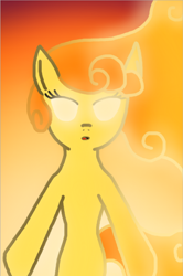 Size: 480x722 | Tagged: safe, artist:goldtaills, derpibooru import, carrot top, golden harvest, pony, female, glowing eyes, mare, power-up, solo