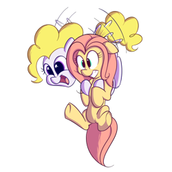 Size: 1000x1000 | Tagged: safe, artist:squiby-327, derpibooru import, posey, surprise, g1, ask posey, flying, g1 to g4, generation leap, smiling, tumblr