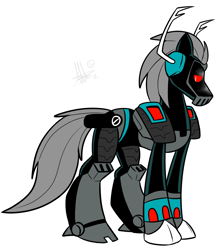 Size: 1035x1174 | Tagged: safe, artist:thepipefox, derpibooru import, ponified, shockwave (transformers), transformers, transformers animated