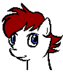 Size: 346x399 | Tagged: safe, artist:luxin-nocte, derpibooru import, oc, oc only, oc:sound blow, pegasus, pony, bust, female, mare, pixel art, ponysona, portrait, simple background, solo, transparent background