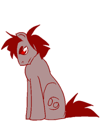 Size: 250x313 | Tagged: safe, artist:squiddleydolphin, derpibooru import, homestuck, karkat vantas, ponified