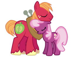 Size: 3000x2326 | Tagged: safe, artist:luuandherdraws, derpibooru import, big macintosh, cheerilee, earth pony, pony, cheerimac, male, shipping, stallion, straight