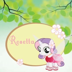 Size: 413x414 | Tagged: safe, artist:kimomo, derpibooru import, sweetie belle, disney fairies, fairy, fairy wings, nightmare night, rosetta (disney), wings