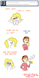 Size: 633x1280 | Tagged: safe, artist:willdrawforfood1, surprise, human, g1, ask surprise, g1 to g4, generation leap, lauren faust, swag