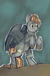 Size: 1181x1785 | Tagged: safe, oc, oc only, pegasus, pony, mud, muddy, muddy puddles, puddles