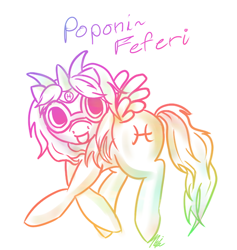 Size: 500x528 | Tagged: safe, derpibooru import, feferi peixes, homestuck, ponified, simple background, white background